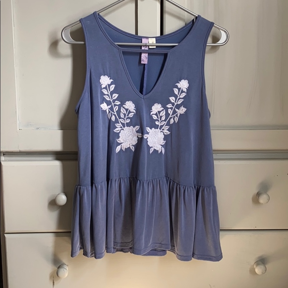 Embroidered Tank Top